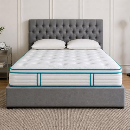 SANA SLEEP 4FT6 Double Mattress, 11 Zone Orthopedic Double Mattress, Pocket Spring Mattress, Motion Isolation, Pressure Relief, Supportive & Comfortable, 135x190x27 cm
