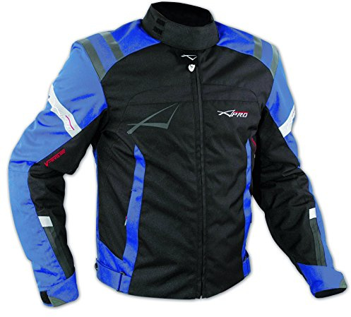 A-pro Sport Touring Moto tela Cordura Chaqueta protectores CE Scooters Azul 3XL