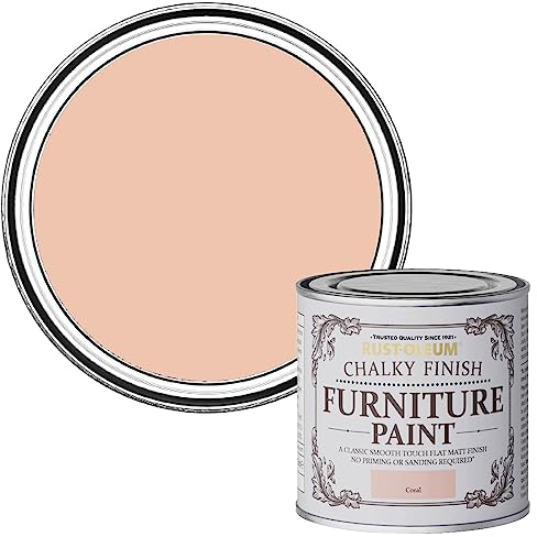 Rust-Oleum Chalk Chalky Furniture Paint Coral 125ML by Rustoleum
