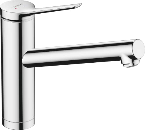 hansgrohe Vorfenster Küchenarmatur Zesis M33, Wasserhahn Küche mit Auslauf Höhe 160 mm, 150° drehbar, 1 Strahlart, Chrom