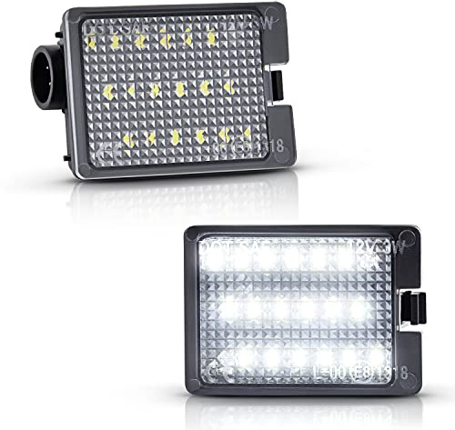 Asgohme LED License Plate Lights Bright White Tag Lamp Assembly Replacement Compatible with 2014 2015 2016 2017 2018 2019 2020 2021 2022 Dodge Durango, Pack of 2
