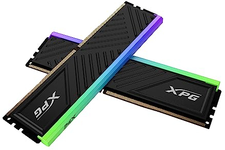 XPG SPECTRIX D35G RGB DDR4 3200MHz CL16 16GB (2x8GB) PC4-25600 RAM 288-Pins UDIMM Desktop Memory Kit Black Heatsink (AX4U32008G16A-DTBKD35G)