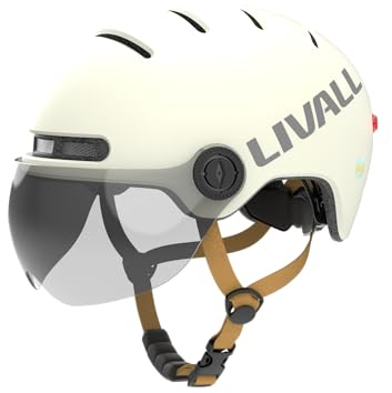 LIVAL L23_Smarter City-Helm mit Visier in weiß_L_58-62 cm