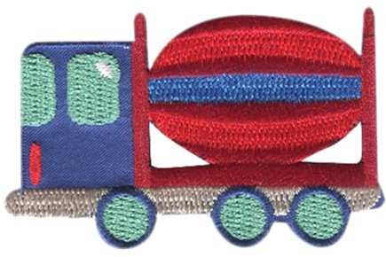 Catch the Patch LKW Truck Betonmischer - (Größe: 7 x 4,5 cm) – Aufbügler & Applikationen in verschiedenen Größen – Ideal für Kleidung, Schulranzen, Jeans & Rucksäcke