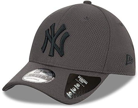 New Era Cappellino Yankees Diamong Grey con bandana UD 4121, NY Grey Diamond #4121, Taglia unica