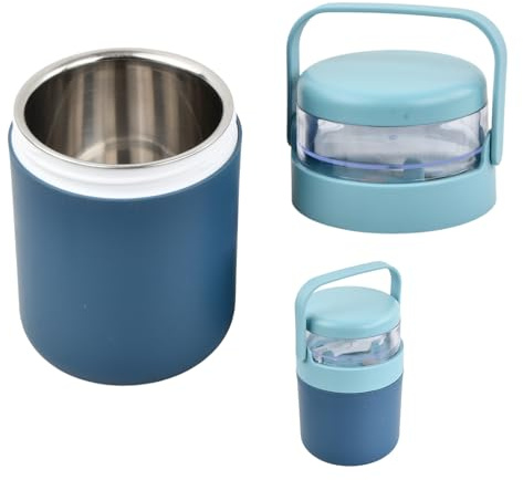 Culinavog Gobelet Céréales, Gobelet Muesli à Emporter 700ml avec Cuillère Pliable, Pot Yaourt Petit Déjeuner Antifuite avec Poignée, Sans BPA, pour Bureau Voyage École
