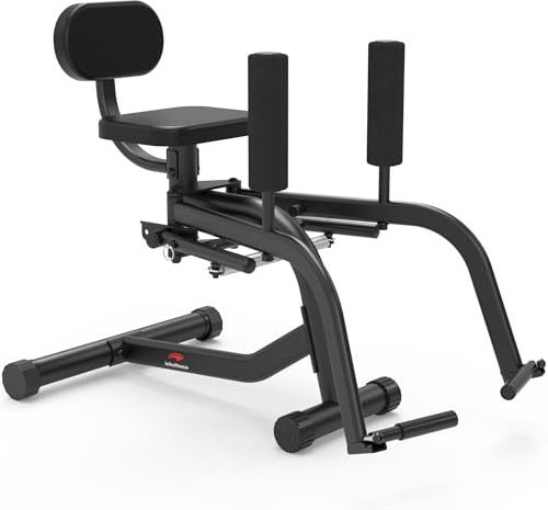 Leikefitness Hip Abductor and Thigh Exercise Machine,Adjustable 360-Degree | Compact Glute Trainer with Thickened Spring,Leg Pads for Home Gym Workouts