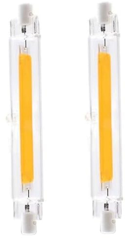 Aetherize Confezione da 2 lampadine LED R7S da 118 mm, sostituzione LED dimmerabile da 30 W per lampadina alogena, bianco caldo 3000 K, angolo del fascio di 360°, 110 V-220 V CA R7s