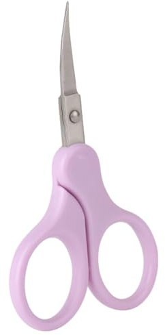 HINTRMENT Forbici per Sopracciglia Impugnatura Antiscivolo in Inossidabile Resistenti alla Ruggine Piccole Forbici per Modellare le Sopracciglia Donne