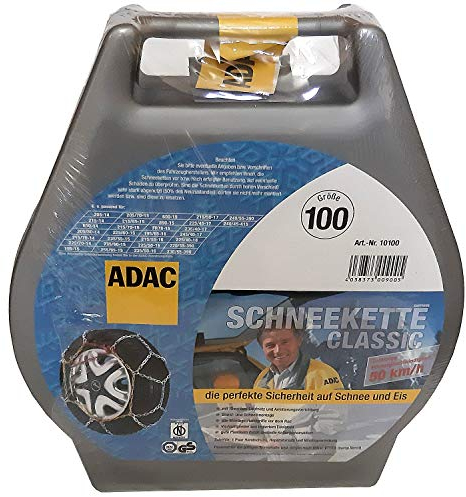 cartrend ADAC Classic 100 Schneekette für Radgrößen 205 215 220 225 230 235 240 245 255
