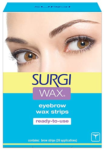 Surgiwax Eyebrow Wax Strips, Ready to Use Brow Shapers, 28 Applications, (Pack of 1)