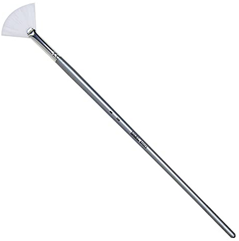 Liquitex 6925008 Basics Pinsel, Synthetikpinsel für Acrylfarben, langlebig, robust und formstabil - Fächerpinsel - Nr. 8