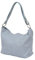 AMBRA Moda Damen Leder Handtasche Schultertasche Umhängetasche Hobo bag GL005 (Hellblau)