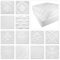 Deckenplatten aus Styropor EPS - Deckenpaneele leicht & robust im modernen Design - (10QM Sparpaket ATLANTA 50x50cm) Deckenplatten Feuchtraum Dekor