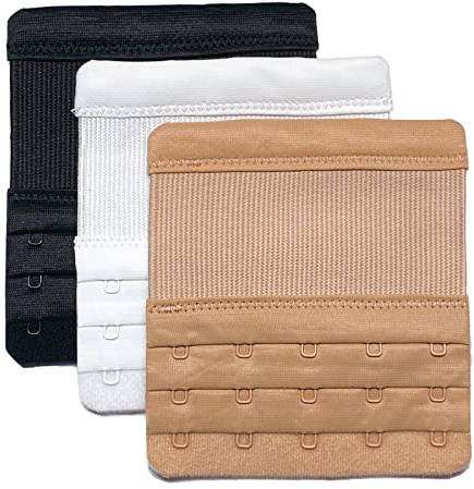 Tuxiaobu Bra Extenders, Bra Extenders for Women, 5 Hook - Black, White, Beige