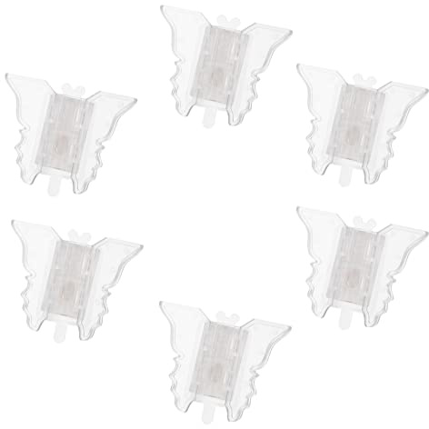 Angoily 1 Jeu Limiteur Fenêtre Verrouillage Serrure De Fenêtre Coulissante Verrouillage De Sécurité Des Fenêtres Anti-blocage De Vitre Serrure De Porte Coulissante Plastique 6 Pièces