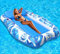 DeeprBling Materassino Piscina Gonfiabile per Adulti, Gonfiabile Mare Grande con Poggiatesta Rimovibile, Portabicchieri e Portacellulari, Piscina Abbronzante Gonfiabile, Materassino Gonfiabile Mare