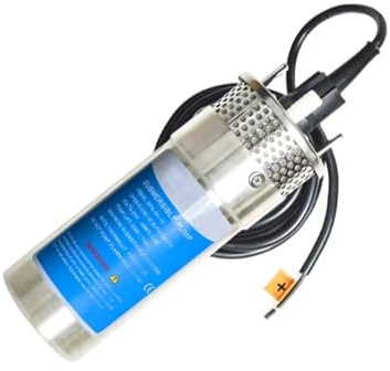1pc 12V 24V Large Flow Lift=70M Mini Submersible Solar Energy Water Pump Outdoor Garden Deep Well Car Wash Bilge Cleaning 12 24 V(12V,8L)
