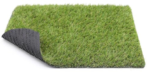 BONERVA Césped Artificial BOLONIA 18 mm en Rollo, Aspecto Natural Realista, 4 Colores, Hilo en C, Protección UV, Drenaje Rápido, para Terraza, Balcón, Jardín y Exterior Decorativo (2x4 Metros)