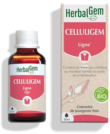 HerbalGem | CELLULIGEM Bio | Complexe Minceur de Gemmothérapie Concentrée | 30 ML