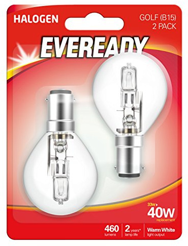 Eveready Eco Halogen Mini Globe Light Bulb, Glass, Clear