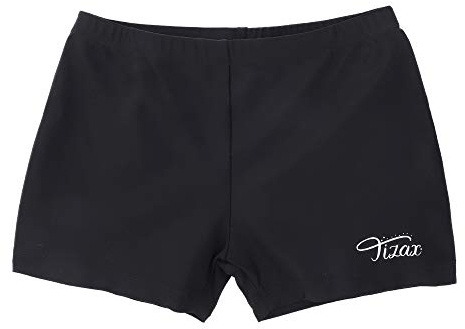 TIZAX Pojkar badbyxor barn UV-skydd badshorts badboxer simbyxor, svart, 110 cm