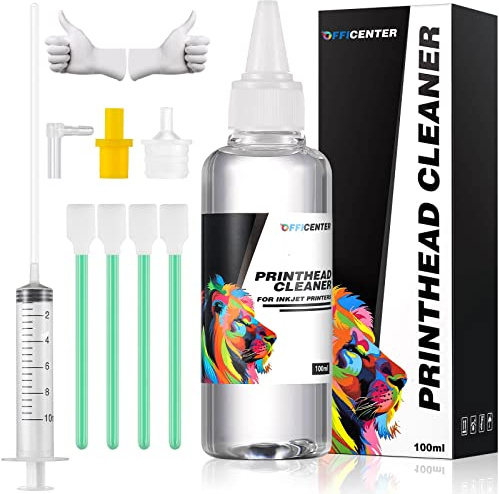 OFFICENTER Compatible Printer Cleaning Kit, Printhead Cleaning Kit for Epson, HP, Canon Inkjet Printers - 100ml