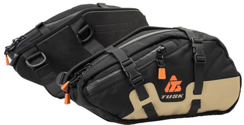 TUSK Traverse Pannier Bags Base System Black/Tan