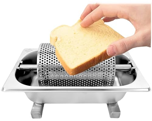 Rouleau à beurre manuel, rouleau à beurre pour poêle à frire, rouleau à beurre en acier inoxydable 304, conception de rouleau perforé amovible, peut contenir 36 onces de beurre, rouleau à beurre