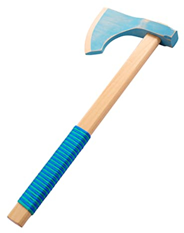 WOODSY ® Jouet hache | 42 cm de long en bois de hêtre | Jouet viking hache pour enfant Costume de carnaval