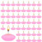 ZITUZY 50 Pezzi Candele Galleggianti,Candele, Candele Decorative, Candele Galleggianti Premium, per Piscina per Matrimoni, Vasca per il Giorno di San Valentino, Cena, Decorazione (Rosa)