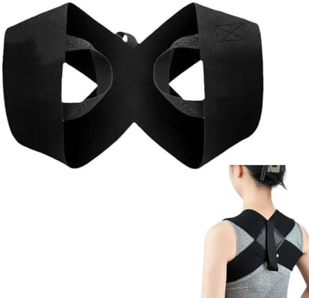 KGDUYC Busti ortopedici Correttore posturale per uomini e donne con supporto regolabile per schiena, collo e spalle (nero)