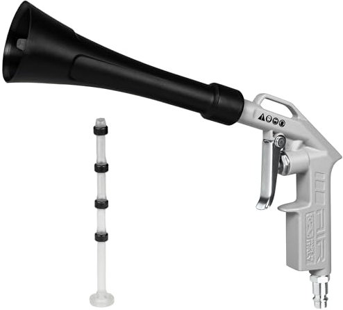 GAV Pistolet de Soufflage Pneumatique - Souflette d Air Comprimé Professionnel en Aluminium - Made in Italy - 60AT (Tornade)