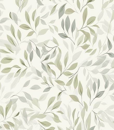 myforHD Carta da Parati Autoadesiva Fiore Foglia Vintage 44cmx300cm Decorativo Sfondo Carta da Parete Adesivo Vinile Soggiorno Camera Da Letto