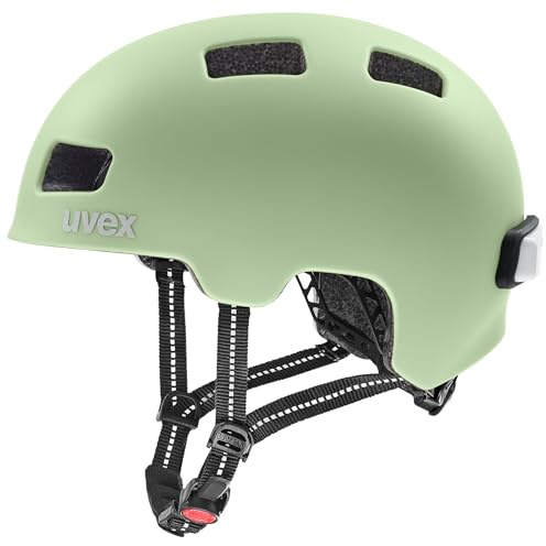 uvex City 4 - Leichter Fahrradhelm für Damen und Herren - individuelle Größenanpassung - waschbare Innenausstattung - Matcha matt - 55-58 cm