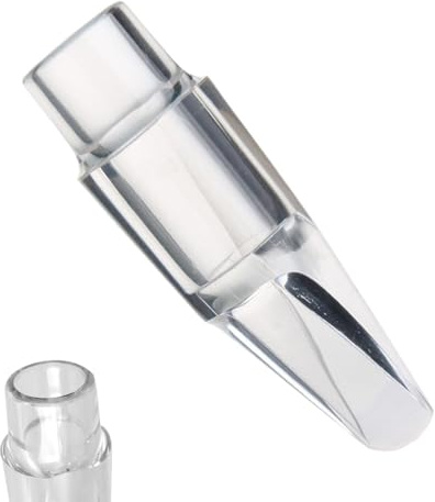 Fogukier Transparentes Saxophon-Mundstück, Holzblasinstrument, Saxophon-Mundstück, Blasinstrument-Zubehör für professionelle Spieler, Anfänger, Musiker, Lehrer