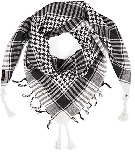 LOVARZI Schwarz Palästinenser Tuch - Damen und Herren Schal - Tuch für junge Männer und Frauen