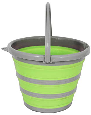Spear & Jackson BUCKETG Collapsible 10 Litre Bucket in Green