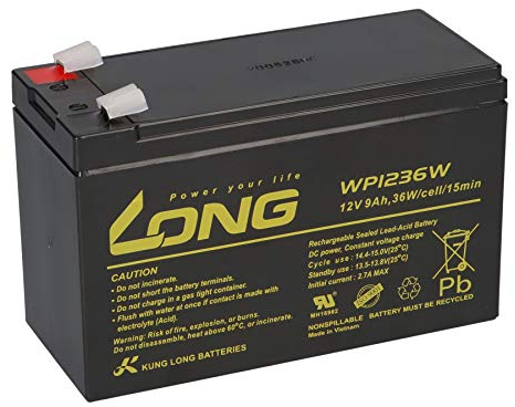 Blei Akku 12V 9Ah WP1236W kompatibel USV APC Back UPS 650 700 800 RBC17 RBC 17