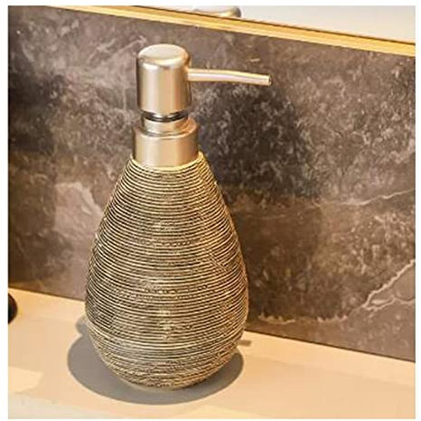 Tauzveok Badezimmer Seifenspender,Bad-Accessoires Keramik,Zahnbürstenhalterung Seifenschale Becher ​Badezimmer,Brushed Black 03