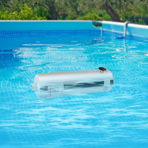 MEELRYD Edelstahl Schwimmbad Wärmetauscher Pool, Pool-Wärmetauscher Schwimmmbadwärmetauscher Schwimmbad Heizung für Schwimmbäder, Spas usw