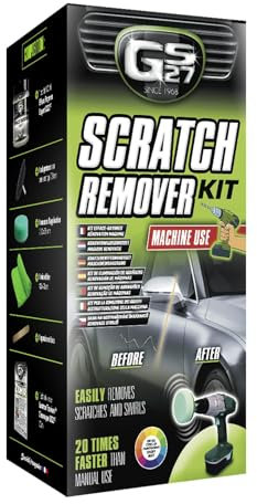 GS27 - Kit Rimuovi Graffi Auto - Da Usare con un Trapano - Rimuove Facilmente i Graffi dalla Carrozzeria
