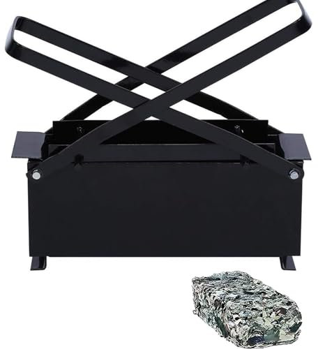 Máquina Para Hacer Briquetas De Periódicos, Prensa Para Hacer Briquetas De Periódicos De Reciclaje De Bricolaje, Máquina Para Hacer Troncos De Papel De Desecho Manual De Hierro Resistente, Para Encend