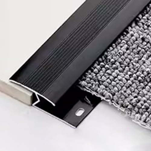 Profilo di Transizione per Pavimenti da Moquette a Laminato, Profilo di Finitura per soglia, Copertura per Bordo Porta in Lega di Alluminio, divisorio