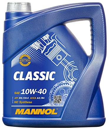 MANNOL Aceite 10w40 para Motores Gasolina y Diésel Lubricante para Coche CLASSIC 4L