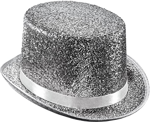 Dress Up America Hauts-de-forme pour adultes - Chapeau de smoking brillant pour hommes et femmes - Chapeau de magicien costumé