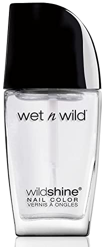 wet n wild Shine Nail Color - Protecteur d'Ongles Transparent (Lot de 1 x 12,3 ml)