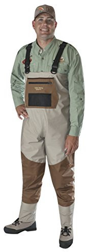 CADDIS Athletisch Deluxe Herren Wathose, atmungsaktiv, Größe M, Hellbraun/Kupfer, 50