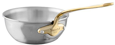 Mauviel1830 'cook Lipped, Curved Frying Pan Diameter:, Stainless Steel, 24 cm