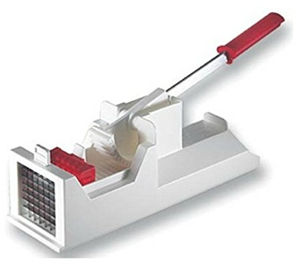 Rigamonti Tranciapatate Professional. Tranciapatate manuale con leve per tagliare verdure e frutta a bastoncino o cubetti. Griglia con lame in acciaio inox. Per uso professionale o casalingo.
